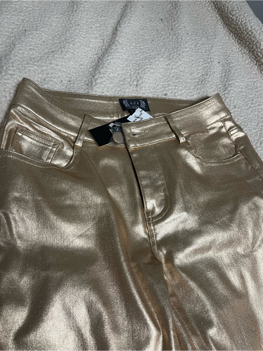 NWT Metallic Gold Women's Jeans